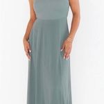 Show Me Your Mumu Lauren Tie Maxi Dress in Deep Sage Chiffon $148 NWT XXL Photo 0
