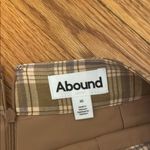 Abound  Tan Mini Pencil Skirt Plaid Photo 1