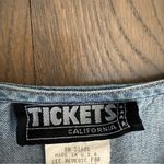 Vintage 90s Denim Chambray Long Sleeve Babydoll Dress Medium Blue Size Medium Photo 7