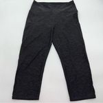H&M Sport Women's Cropped Space Dyed Black Legging-Size S Photo 0