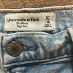 Abercrombie & Fitch The Skinny High Rise Light Wash Denim Jeans Womens 4 Short Photo 6