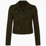 Sanctuary  Crafted & Tailored Brown Leopard Moto‎ Style Jacket NWOT Size XXS Photo 0