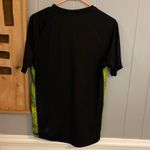 Puma  Black Tee with Vibrant Green Panels Photo 5