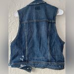 American Eagle  WOMEN BLUE BUTTON UP DENIM JEAN VEST HIPPIE BOGO FESTIVAL; XL Photo 5
