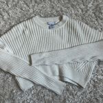 Urban Outfitters Crop Cream Sweater Photo 1