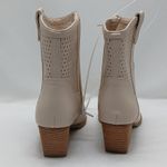Dolce Vita Kirby Chunky Heel Ankle Boot Women's 6 Beige Western Shoes Cowgirl Photo 4