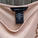 Moda International Peach Mini Dress With Sequin Flowers Gold Photo 2