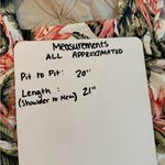 Loft Tropical Floral Ruffle Strap Linen Blend Tank Top Size M Photo 3