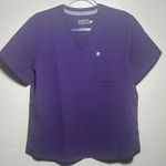 Fabletics Purple Scrub Top | Large Photo 0