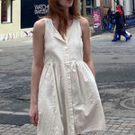 Brandy Melville ✨ Arabella Cotton One Size Off White Dress✨ Photo 0