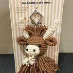 Piper K | Crochet Highland Cow Bag Charm Brown Photo 0