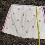 Lilly Pulitzer  Vintage Label 4 White Pique Pink Butterfly Embroidered Skirt Photo 3