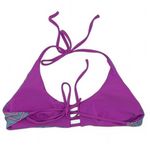 Pink Blue Purple Chevron Reversible Bikini Top size Small Photo 2