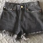 BDG Black High Waisted Denim Shorts Photo 0