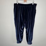 Fabletics Plus Size 2X Navy Blue Daria Velvet Jogger Pants Photo 6