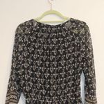 Madewell  Black Woodland Mini Dress Sz 4 Photo 7