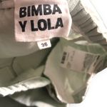 Bimba y Lola linen cotton mint green capri pants size 36 Photo 9