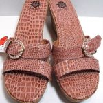 Yellow Box 'Amber' Cork Platform Wedges Tan Photo 5