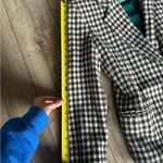 Perry Ellis Wool Brown Houndstooth Blazer with Elbow Patches Photo 3