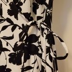 My Michelle  Wrap Dress Black White Floral Size Small Photo 4
