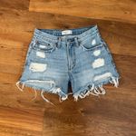 Abercrombie & Fitch The Boyfriend Mid Rise Denim Shorts Photo 1