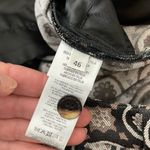 Maliparmi Womens Jacquard Circle Pattern Ankle Pants Chocolate Size 46 Large Brown Photo 6