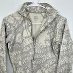 Nike  Pro Dri Fit Women's Cream Grey Geometric Print Half Zip Pullover Top XS Photo 1
