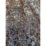 Rickie Freeman for Teri Jon Dress Womens 12 Black Burnout Velvet Damask Sheath Photo 1