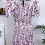 Elliatt  Pink Snakeorint Rosetta Dress Photo 2
