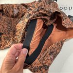 Zobha Sports Bra & Shine copper Snake Print High Waist legging size medium Photo 12