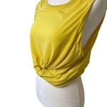 Free People Movement  WOMEN'S TWIST FRONT BOXY TANK TOP YELLOW SIZE LARGE Photo 9