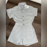 ZARA denim shimmer jumpsuit XS Photo 1