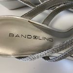 Bandolino , silver sandal, wedge heels, size 6 women’s Photo 2