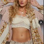 POL New Boho Patchwork Plaid Multi Color Long Sleeve Oversized Jacket Photo 2