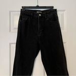 ZARA black jeans cotton high rise tapered leg 4 Photo 1