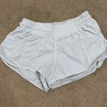 Lululemon White  Hotty Hot Shorts 2.5" Low-Rise Lined Photo 0