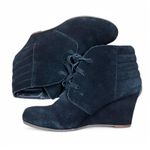 DV by Dolce Vit DV BY DOLCE VITA Black Suede Wedge Booties Size 9 Photo 3