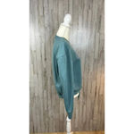 Aeropostale  Sport Women's XL Teal Pullover‎ Crewneck Tie Front Sweatshirt Photo 4