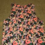 J.Crew Ruched Waist Neon Floral Dress Ruffle Hem Keyhole Back 12 Photo 5