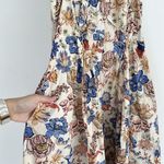 Ulla Johnson Dress 6 Kaiya Floral Magnolia Garden Tea Feminine Pleated Pockets Photo 4