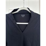 Flax  'In Motion" Long Sleeve V-Neck Tunic, Size Large, Like New Photo 2