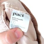 Pact  Daily Twill Relaxed Fit Tapered Leg Pants in Oat Size S Drawstring Waist Photo 4