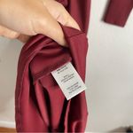 VICI  Dress Open‎ Back Long Sleeve Maxi Burgundy Wine Size Extra Small Photo 5
