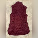 Barbour NEW Wray Fleece Lined Quilted Black Cherry Vest sz 2 Photo 7