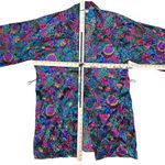 Victoria's Secret Women's Floral Silk Kimono Robe One Size Vintage Gold Label Photo 8