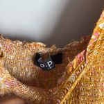 OPT Daphne Smocked Midi Dress Small Orange Photo 6