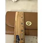 Coach  Park Skin Turn kiss Lock Slim leather Envelope Wallet Brown Photo 5