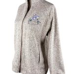 Vintage Wild Wings Collection Zip Jacket Sweatshirt Sweater Hummingbird L Purple Size L Photo 4