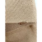 Lounge Knitted Long Sleeve Crop Top & Fold Waist Shorts Set Tan Women's Size XS Photo 6