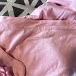 Garnet Hill  Cotton Button Front Sleeveless‎ Pink Ruffle Trim Blouse Size XL Photo 4